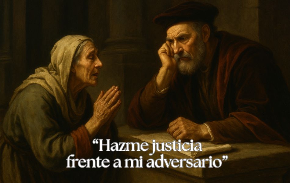 Hazme justicia frente a mi adversario